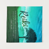 Tenture Citations de l'instructeur de médiation Reiki Mast (Devant (Horizontal))