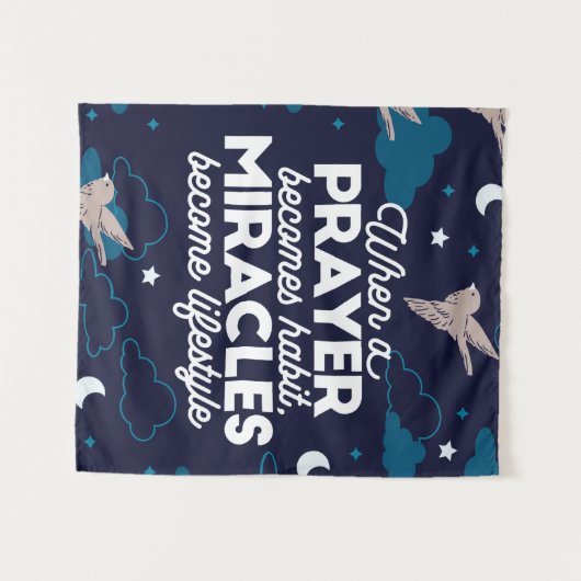 Tenture Citations de prière et de miracles (Devant (Horizontal))