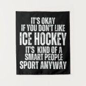 Tenture Citations drôles de HOCKEY SUR GLACE (Devant)