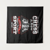 Tenture Citations drôles d'échecs humour dictons (Devant (Horizontal))