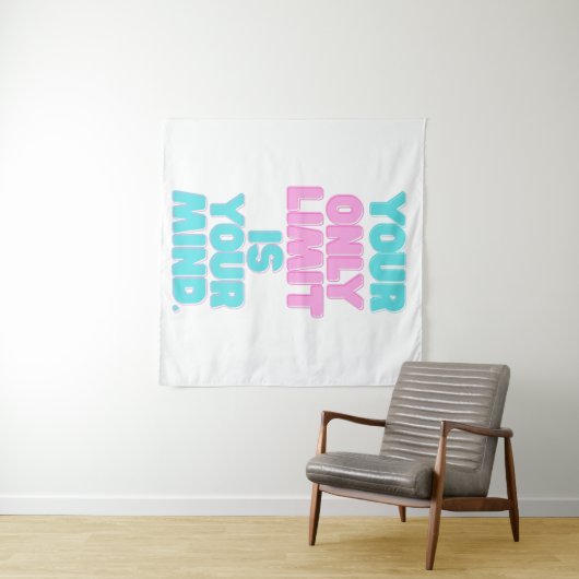 Tenture Citations Motivationnelles - Votre Seule Limite Es (En situation (horizontale))