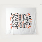 Tenture Citations pour les moments difficiles mais la foi (Devant (Horizontal))