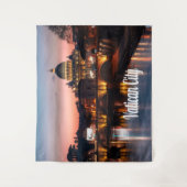 Tenture Cité du Vatican la nuit Église catholique romaine (Devant)