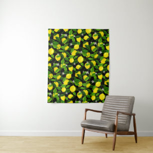 Tenture Citron Aquarelle 2