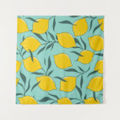 Tenture Citron Art Mode Abstrait sans couture (Devant (Horizontal))