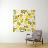 Tenture Citron Design été Illustration Vintage (En situation (horizontale))