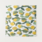 Tenture Citron Tropical : Vintage clair sans joint (Devant (Horizontal))