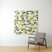 Tenture Citron Tropical : Vintage clair sans joint (En situation (horizontale))