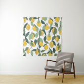 Tenture Citron Tropical : Vintage clair sans joint (En situation)