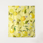 Tenture citrons aquarelle 15 (Devant)