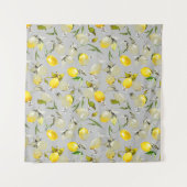 Tenture citrons aquarelle 19 (Devant (Horizontal))