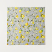 Tenture citrons aquarelle 19 (Devant)