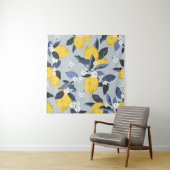 Tenture Citrons colorés : Motif Floral Citrus (En situation)