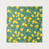 Tenture citrons d'aquarelle 6 (Devant (Horizontal))