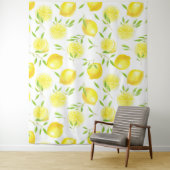 Tenture Citrons et feuilles (En situation)