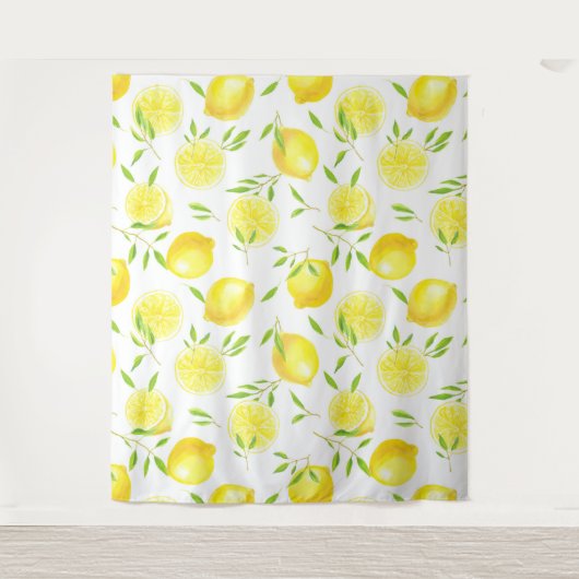 Tenture Citrons et feuilles (Devant)