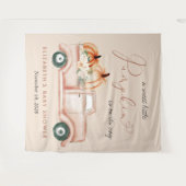 Tenture Citrouille Baby shower de camion - accueil (Devant (Horizontal))