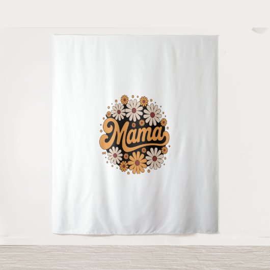 Tenture Citrouille d'automne Mama (Devant)