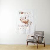 Tenture Citrouille Fleur sauvage Boho Fall Baby shower cou (En situation)