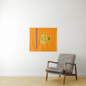 Tenture Citrouille gai Halloween Orange (En situation (horizontale))