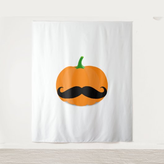 Tenture citrouille halloween avec barbe (Devant)