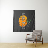 Tenture Citrouille Hellow Citrouille Hello Fall (En situation (horizontale))