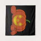 Tenture Citrouille Jack-o-lanterne (Devant (Horizontal))