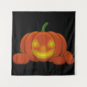 Tenture Citrouille Jack-o-lanterne (Devant)