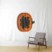 Tenture Citrouille plein de chatons - Chat noir mignon Hal (En situation (horizontale))