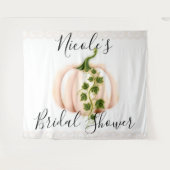 Tenture Citrouille rose pâle Storybook Mariage de automne  (Devant (Horizontal))