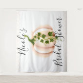 Tenture Citrouille rose pâle Storybook Mariage de automne (Devant)