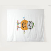 Tenture Citrouille Sloth Halloween Costume cadeau (Devant (Horizontal))