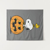 Tenture Citrouille Snoopy & Woodstock (Devant (Horizontal))