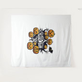Tenture Citrouilles d'Halloween (Devant (Horizontal))