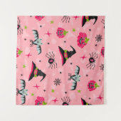 Tenture Citrouilles d'Halloween, chauves-souris : arrière  (Devant (Horizontal))