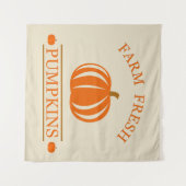 Tenture Citrouilles frais de ferme automne (Devant (Horizontal))