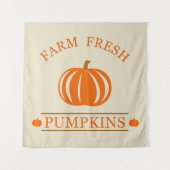 Tenture Citrouilles frais de ferme automne (Devant)