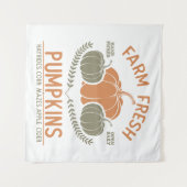 Tenture Citrouilles frais de ferme | Main saisie (Devant (Horizontal))