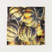 Tenture Citrouilles rayées de près (Devant (Horizontal))