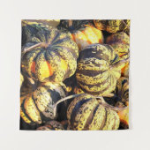 Tenture Citrouilles rayées de près (Devant)