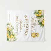 Tenture Citrus citron Baby shower d'accueil été (Devant (Horizontal))