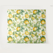 Tenture Citrus Fleurs de Citron Méditerranéen (Devant (Horizontal))