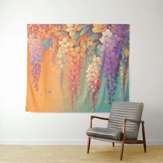 Tenture Citrus Sunset Wisteria (En situation (horizontale))