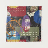 Tenture City grunge abstract, seamless vintage pattern. (Devant (Horizontal))