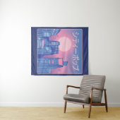 Tenture City pop musique japonaise (En situation (horizontale))