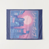 Tenture City pop musique japonaise (Devant (Horizontal))