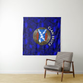 Tenture Clan Bruce Tartan Knot & Flag (En situation (horizontale))