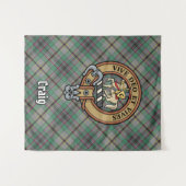Tenture Clan Craig Crest sur Tartan (Devant (Horizontal))
