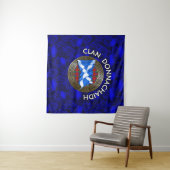 Tenture Clan Donnachaidh | Robertson Tartan Knot & Flag (En situation (horizontale))