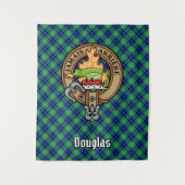 Tenture Clan Douglas Crest sur Tartan (Devant)